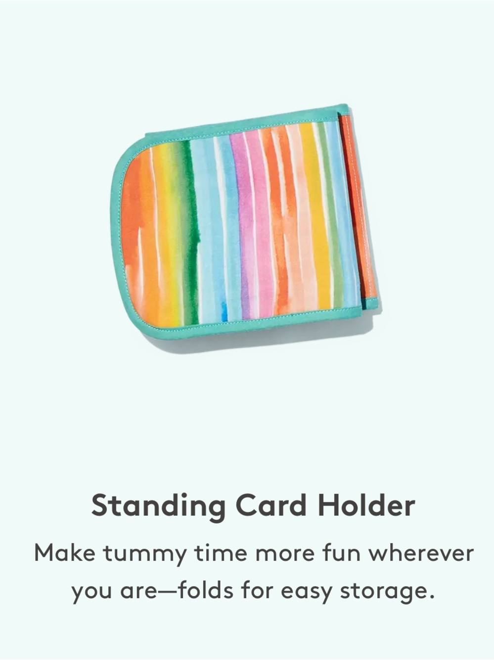 Lovevery Standing Card Holder with Simple Black and White Contrast Cards